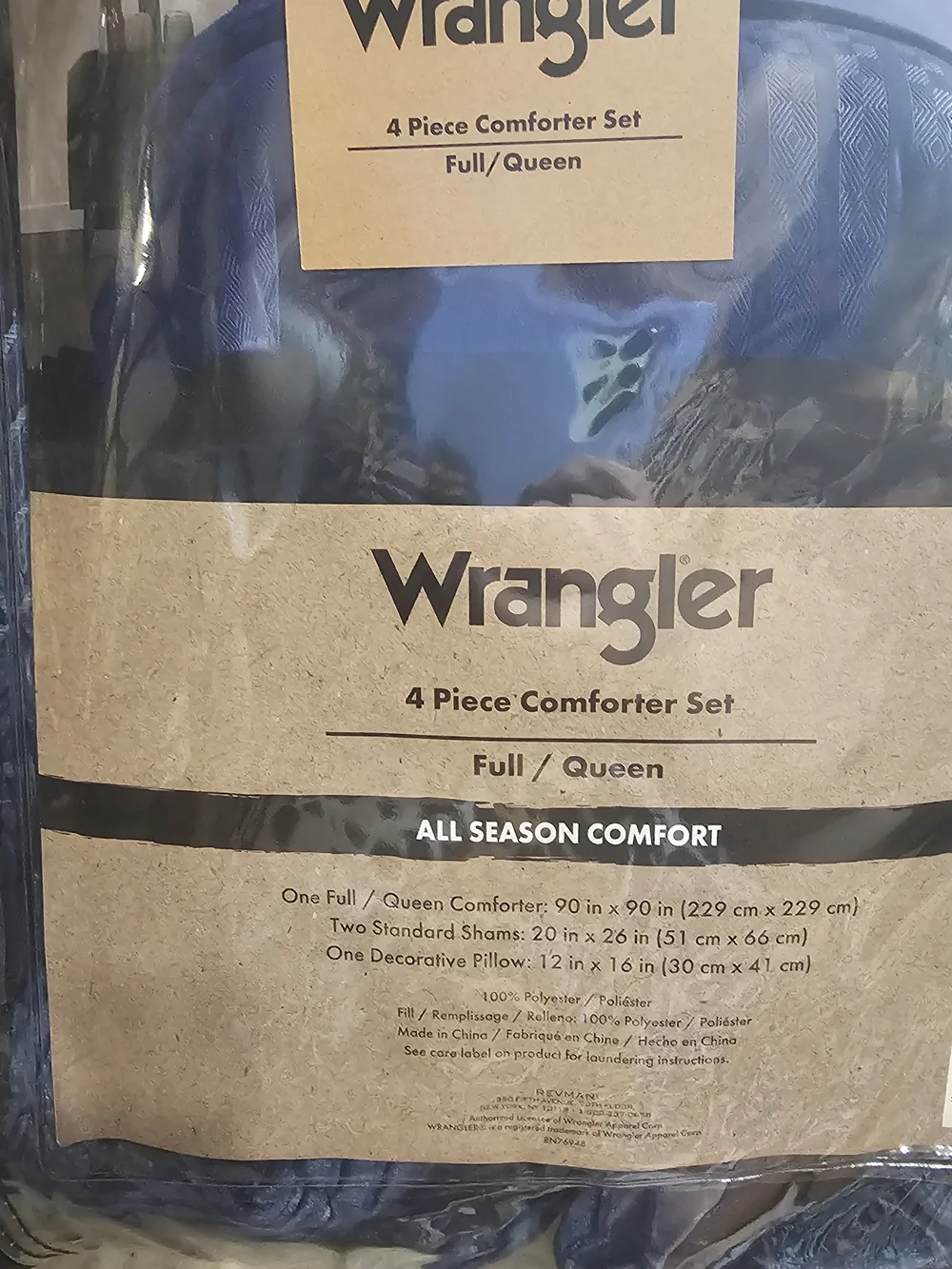 Wrangler plush comforter
